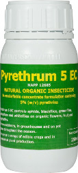 Pyrethrum 5 EC - Concentrated organic pesticide.